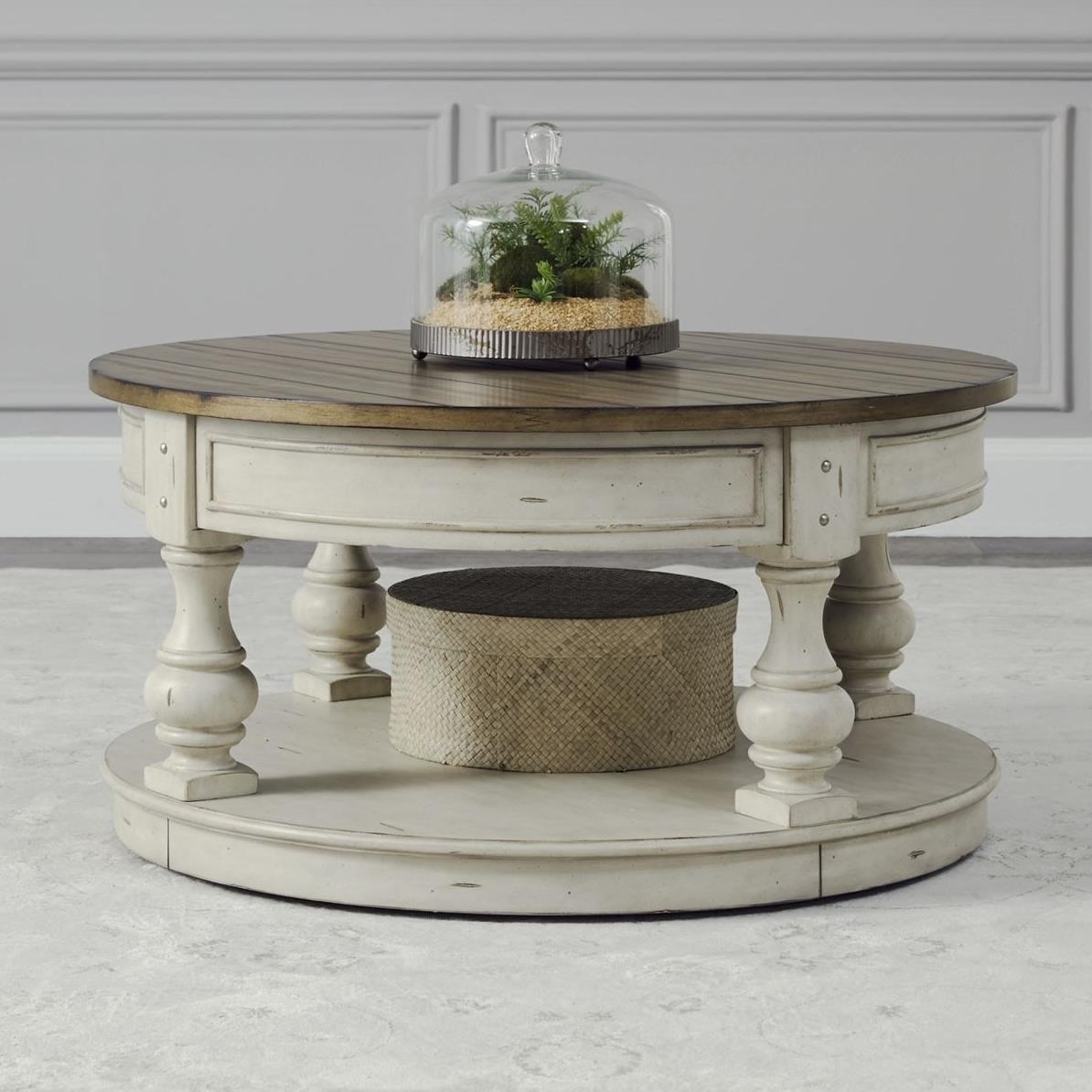 Liberty Furniture Morgan Creek 498 OT1011 Relaxed Vintage Round